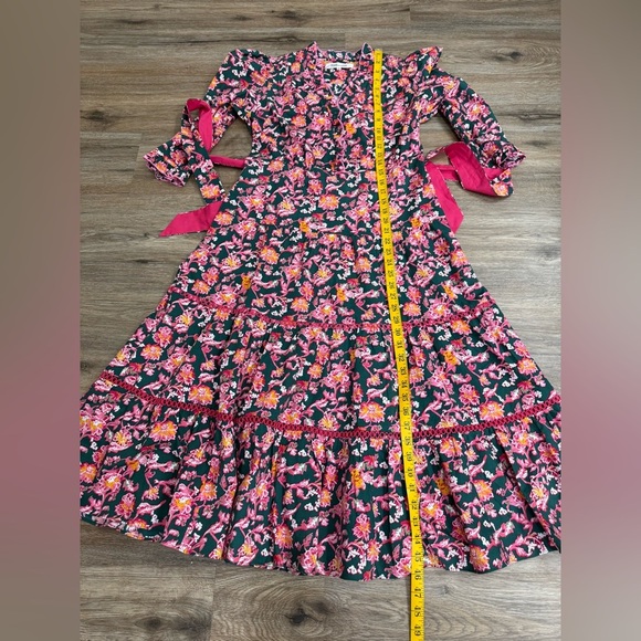 Diane von Furstenberg Floral Print Midi Length Dress Size S(6) - Picture 10 of 14